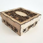 باکس هدیه استاتیس جنس چوبی (MDF) خام در 5 سایز