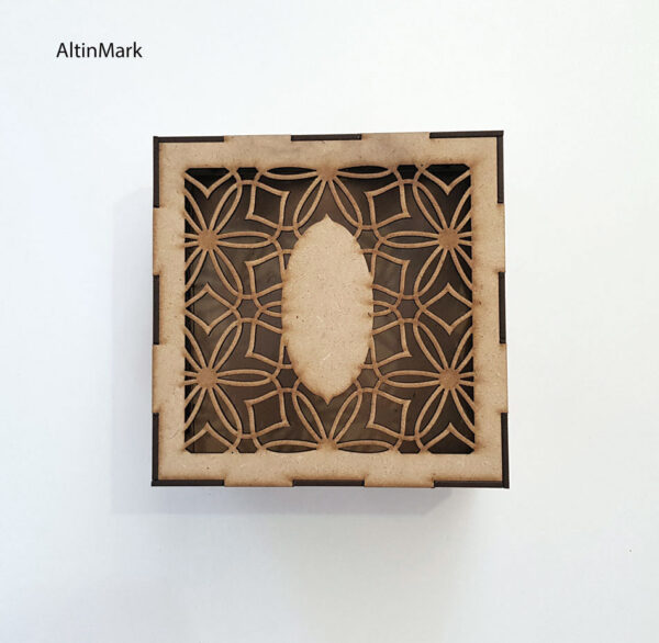 باکس هدیه استاتیس جنس چوبی (MDF) خام در 5 سایز