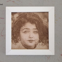 حکاکی عکس روی چوب