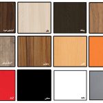 ساعت دیواری مدل دورنگ جنس چوبی (MDF)