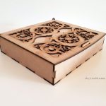 باکس چوبی طرح اسلیمی در 6 طرح مختلف و در 4 رنگ متفاوت