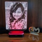 آباژور سه بعدی با عکس سفارشی شما «فریم ساده»