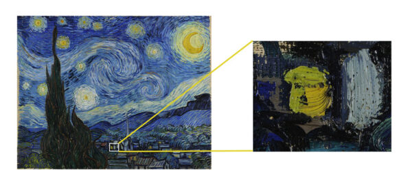 تابلو شب پرستاره Starry Night اثر ون گوگ (کیفیت چاپ بسیار بالا)