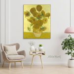 تابلو نقاشی گلهای آفتابگردان اثر ونسان ون گوگ (موزه امستردام هلند)