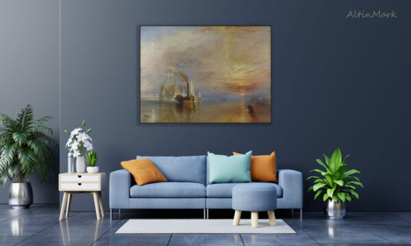 نقاشی تمرر جنگجو اثر جوزف مالورد ویلیام ترنر نقاش بریتانیایی