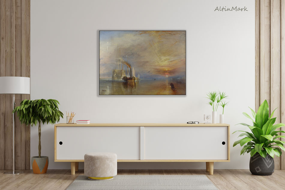 نقاشی تمرر جنگجو اثر جوزف مالورد ویلیام ترنر نقاش بریتانیایی