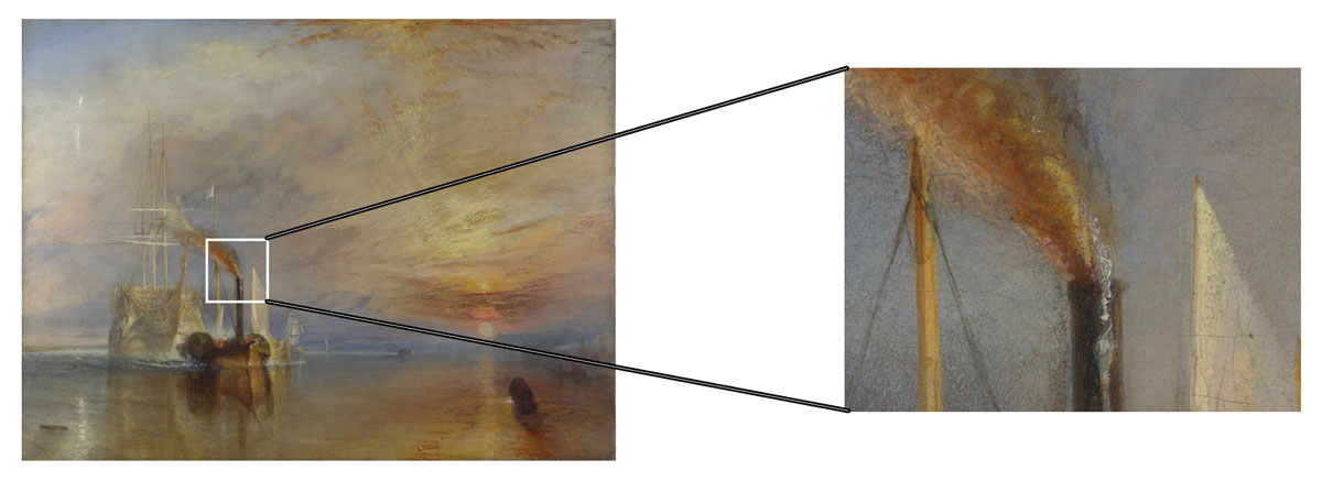 نقاشی تمرر جنگجو اثر جوزف مالورد ویلیام ترنر نقاش بریتانیایی