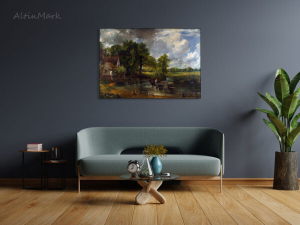 تابلو نقاشی گاری علوفه 