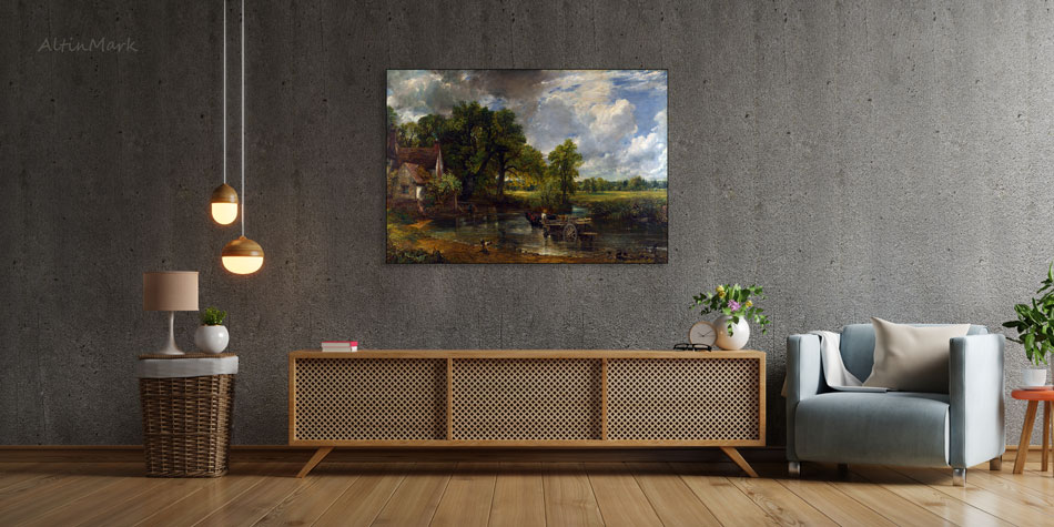 تابلو نقاشی گاری علوفه “جان کانستبل” کیفیت عالی نسخه لندن