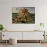 خرید نقاشی برج بابل رنگ روغن اثر پیتر بروگل مهتر سال 1563