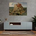 خرید نقاشی برج بابل رنگ روغن اثر پیتر بروگل مهتر سال 1563