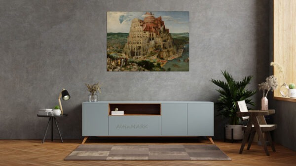 خرید نقاشی برج بابل رنگ روغن اثر پیتر بروگل مهتر سال 1563