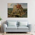 خرید نقاشی برج بابل رنگ روغن اثر پیتر بروگل مهتر سال 1563