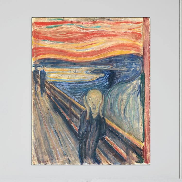 خرید تابلوی جیغ اثر ادوارد مونک 1893 تا 1910