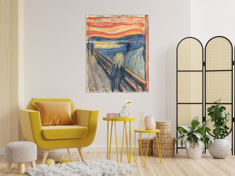 خرید تابلوی جیغ اثر ادوارد مونک 1893 تا 1910