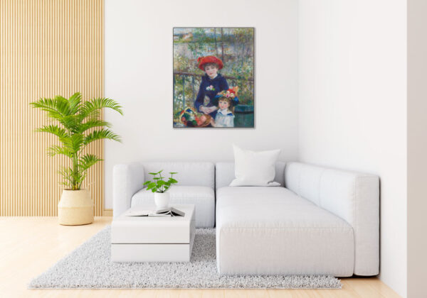 تابلو دو خواهر اثر پیر آگوست رنوآر هنرمند فرانسوی 1881