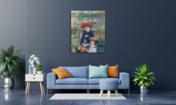 تابلو دو خواهر اثر پیر آگوست رنوآر هنرمند فرانسوی 1881