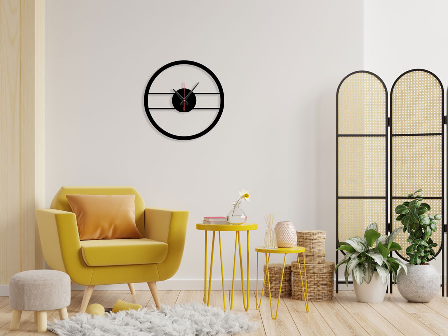 ساعت دیواری مدل Saturn با رنگبندی و سایز مختلف