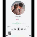 تابلو موزیکال با امکان چاپ و طرح سفارشی