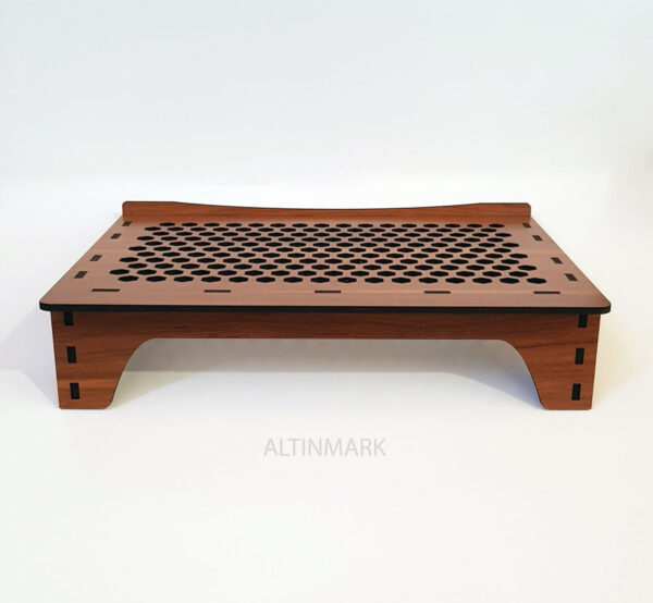 زیر لپ تاپ (پایه نگه دارنده لپ تاپ) جنس چوبی (MDF) با طرح چشم نواز