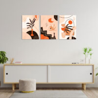 تابلو سه تکه با سبک مینیمال