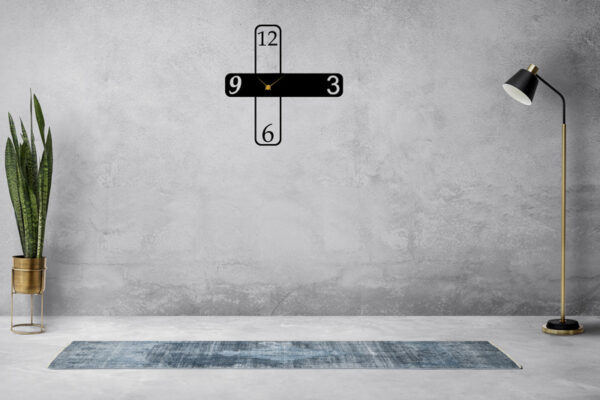 ساعت دیواری چوبی مدل Tetra در انواع رنگ و سایز