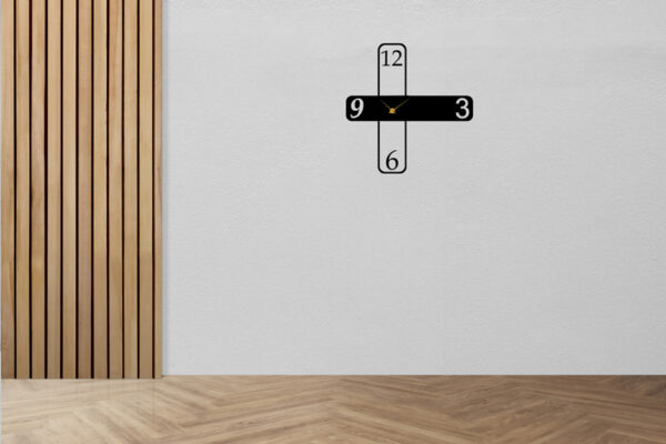 ساعت دیواری چوبی مدل Tetra در انواع رنگ و سایز