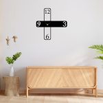 ساعت دیواری چوبی مدل Tetra در انواع رنگ و سایز