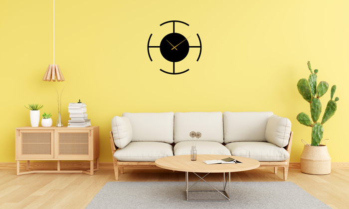 ساعت دیواری مدل path چوبی با تنوع رنگ و سایز