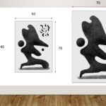 تابلو سه تکه مینیمال در سه نوع چاپ مختلف با انتخاب مشتری