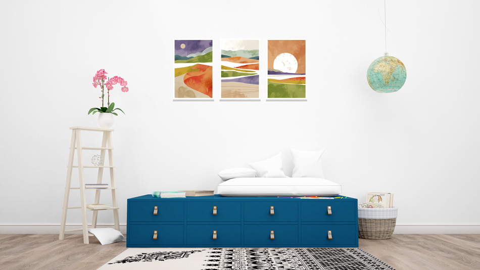 تابلو مینیمال Rainbow با تنوع سایزبندی و بالاترین کیفیت چاپ