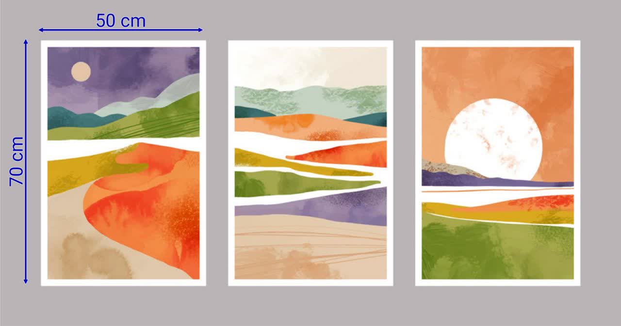 تابلو مینیمال Rainbow با تنوع سایزبندی و بالاترین کیفیت چاپ