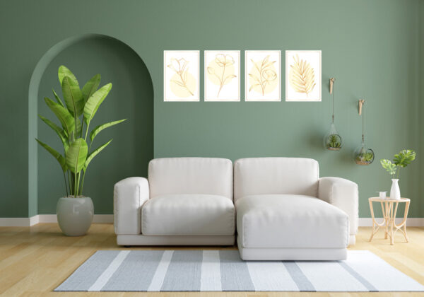 تابلو مینیمال مدل florisdream گل رویا کیفیت چاپ عالی و تنوع سایز