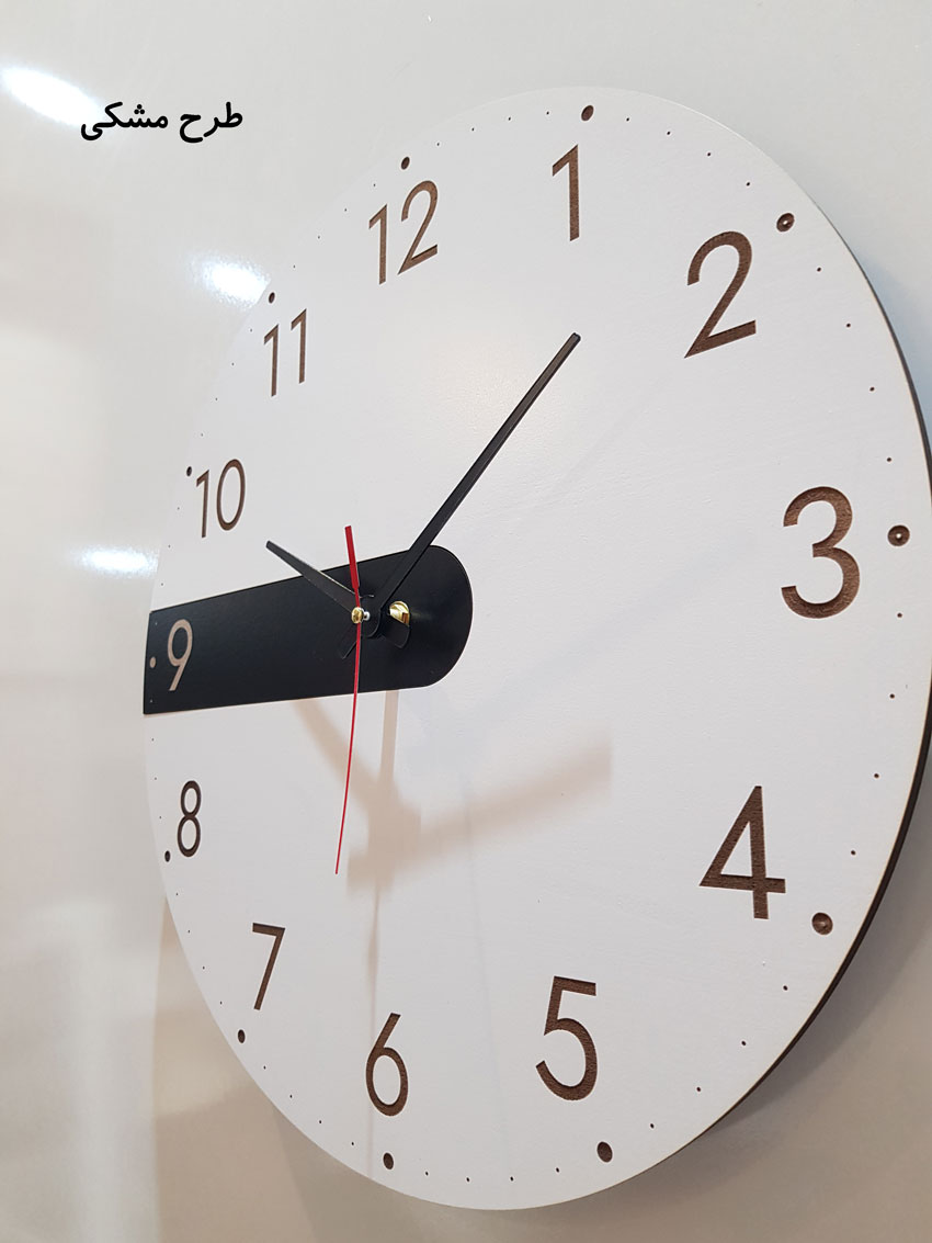 ساعت دیواری چوبی مدل Time Ticks